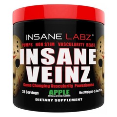 Insane Labz Insane Veinz Stim-Free Pumps Nitric Oxide Pre-Workout 4 Flavors New