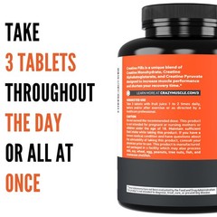 Creatine Pills 5g 3X Pure Creatine Monohydrate Pills Pre Workout Bulk Muscle …