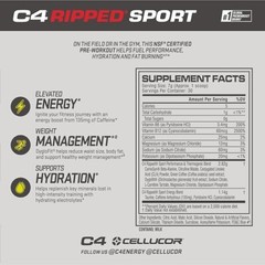 3 Pack C4 Ripped Super Sport Pre Workout Powder Arctic Snow Cone BEST BY: 01/26