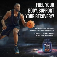Vega Sport Vegan Protein Powder + Recovery 30g Plant Based Protein per Servi…