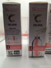 CELSIUS On-the-Go Drink Mix Powder Packets Kiwi Guava Lime 14 CT Ea Pack Of 4