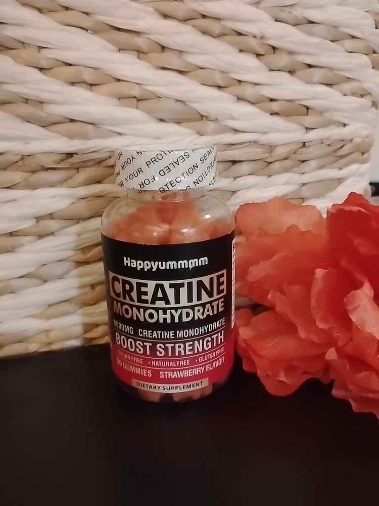 Happyummmm Creatine Monohydrate 5,000 Mg Per Serving 90 gummies Exp: 03/2027