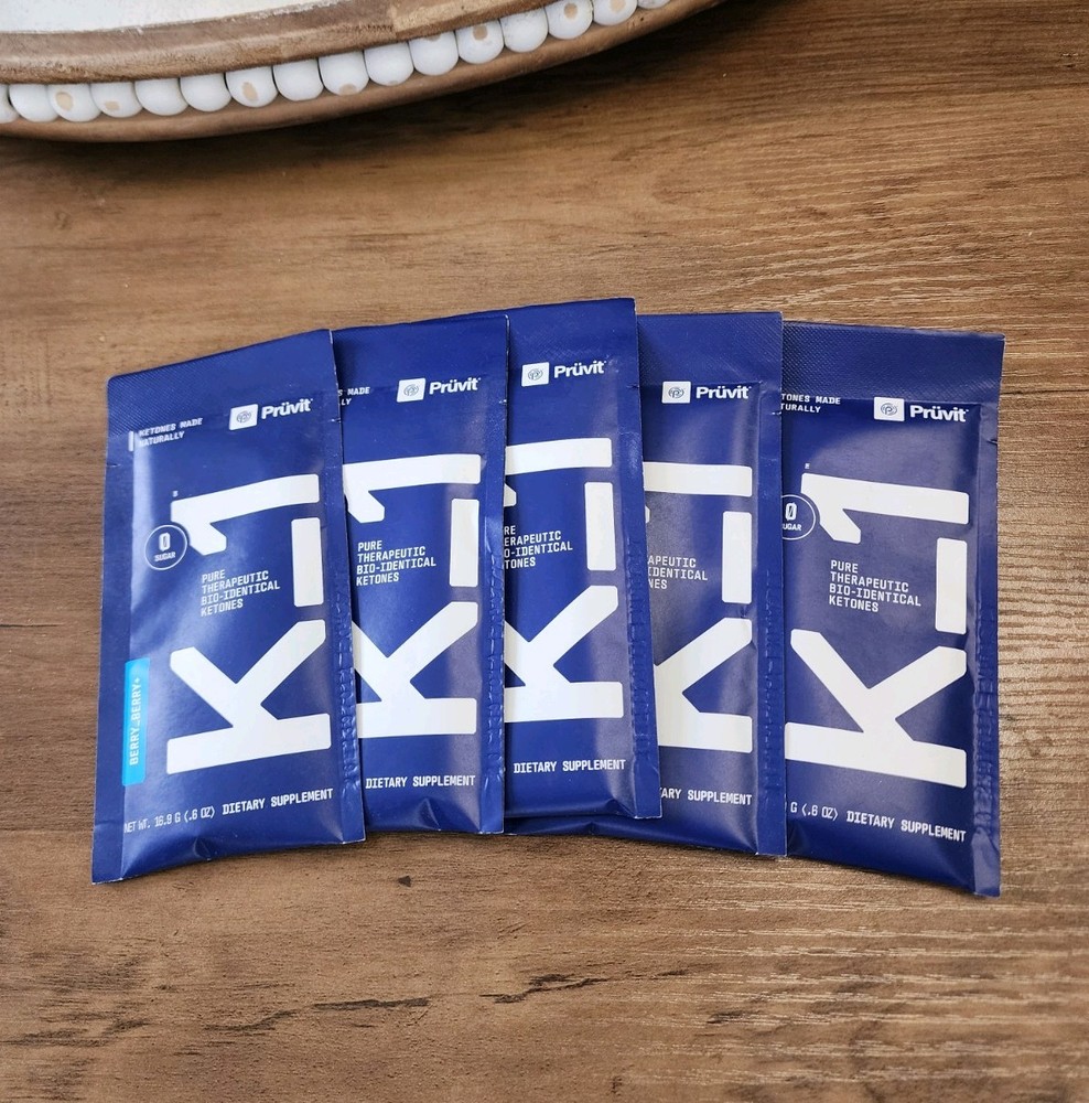NEW K-1 Prüvit Ketones 5 Packets Charged BERRY BERRY | Exp 2027