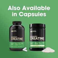 Optimum Nutrition Micronized Creatine Powder 60-120-240 Servings Unflavored