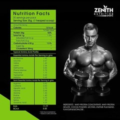 Zenith Nutrition Whey Protein With Enzymes Rich Chocolate Flavor 1 Kg V437