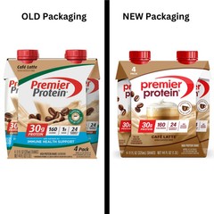 Premier Protein Nutritional Shake – Café Latte 30g Protein, 11 fl oz, 4 Ct