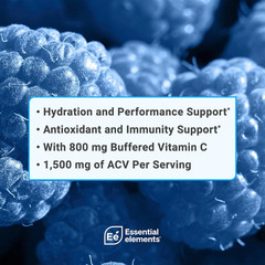 Essential Elements Hydration W/ ACV Blue Raspberry Lemonade 25 Packets | 12/2027