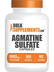 BulkSupplements Agmatine Sulfate 180 Capsules – 1000mg Per Serving