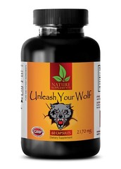 Testosterone Booster – UNLEASH YOUR WOLF – Sex Drive – 60 Capsules