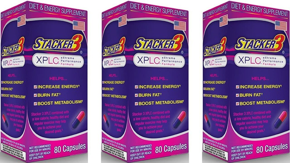 Stacker 3 XPLC 80 Capsules/Bottle (Lot of 3X Bottles) =240 Capsules