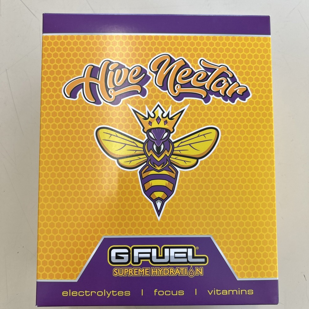 GFUEL Hive Nectar Supreme Hydration Collector’s Box + Metal Shaker Tub G FUEL