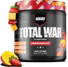 Pre Workout Powder Strawberry Mango 30 Servings Energy Focus Pump