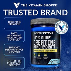 Bodytech 100% Pure Creatine Monohydrate Powder – Premium Micronized Cr