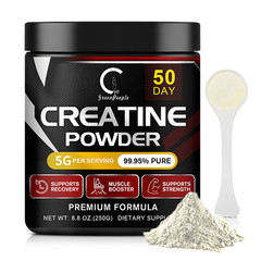 Pure Creatine Monohydrate Powder Micronized Unflavored 50 Servings 250 Grams