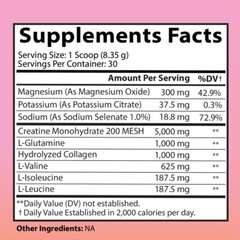 Better Booty BBL Powder Creatine for Women Glute Builder w Collagen BCAA’s Drink