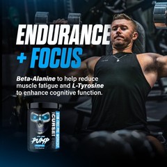 JNX Sports The Curse! Pump – Stim-Free Pre-Workout | Peach Mango 40 Serves