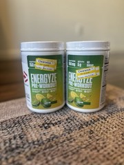 Lot of 2 x 14.1 oz (400 g), Energyze™ Pre-Workout, Lemon Lime – Exp 10/26