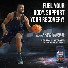 Vega Protein + Recovery, Chocolate – 30G Vegan Protein, Dairy & Gluten Free, Pro