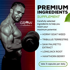 Grow Vitamin Testosterone Booster, Stamina-Energy-Strength