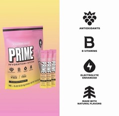 2 Pack PRIME Hydration Strawberry Banana Powder Sticks 16 Ct Each Sugar Free