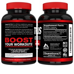 Arazo Nutrition Tribulus Terrestris 1500mg Extract 180 Count (Pack of 1)