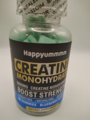 Happyummmm Creatine Monohydrate 500mg 90 Gummies Blueberry Exp 09/2026