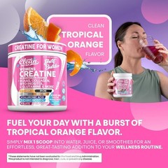 Clean Nutra Creatine for Women with BCAA Collagen & Crucial Vitamins Premium