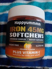 Happyummmm Creatine Monohydrate Softchews 60 Softchews, Orange, Exp. 03/2027
