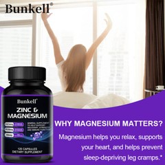 Zinc Magnesium w/Vitamin B6 – Restful Sleep, Anti Stress AntiAnxiety supplement