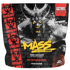 Mutant Mass Extreme Gainer Whey Protein Powder Triple Chocolate 6 lb