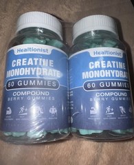 2 Pack Creatine Monohydrate Gummies 60 Count 01/21/2026 180 Gummies 500mg