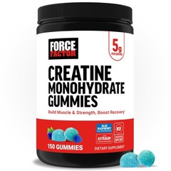 Force Factor Creatine Monohydrate 150 Count (Pack of 1), Blue Raspberry