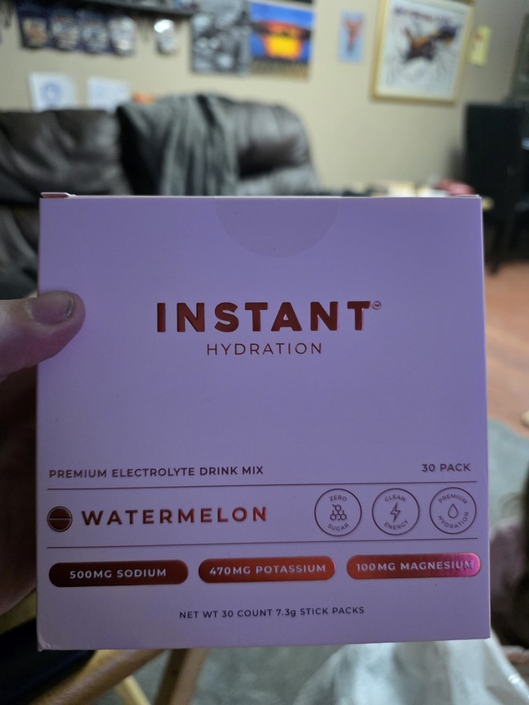 Instant hydration watermelon electrolyte drink mix NEW