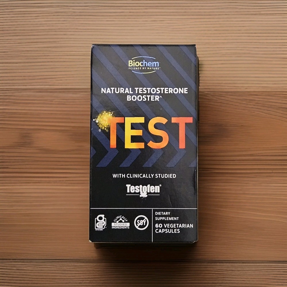 TEST 🟠 Natural Testosterone Booster | 60 Vegetarian Capsules | Exp 12/2026