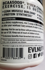 Evlution Nutrition – BCAA 5000 – CHERRY LIMEADE – 30 Servings – Exp 9/2025