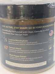 EcoWise Creatine Monohydrate Gummies Sugar-Free Mango Flavor 120ct 04/2027
