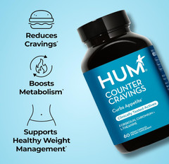 HUM Counter Cravings – Chromium Craving Suppressants with L-Theanine – 60 Count