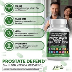 Clean Nutraceuticals Saw Palmetto Pumpkin Seed Oil 90 Count (Pack of 1)