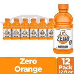 Gatorade Thirst Quencher Zero Sugar Sports Drink, 12 Fl Oz (Pack of 12)