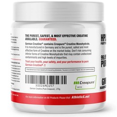 German Creatine – Micronized Creatine Monohydrate Powder 99.99% Pure Creapure…