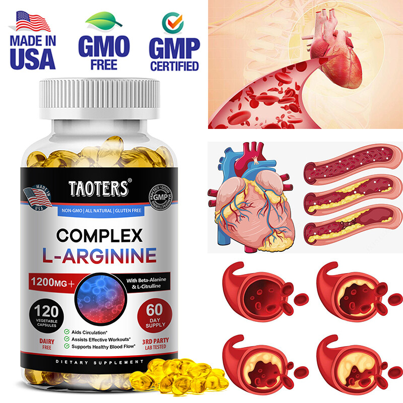 L-arginin + citrulline | Nitric oxide dual-effect formula | 120 Capsules