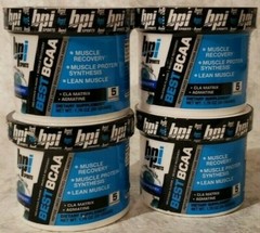 Qty 4 – BPI BEST BCAA – Blue Raspberry – 5 Servs EACH JAR – 20 Total – 5/2024