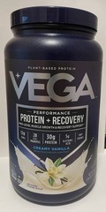 Vega Sport Vegan Protein Powder + Recovery – 30g Plant Based Protein – Exp 3-27