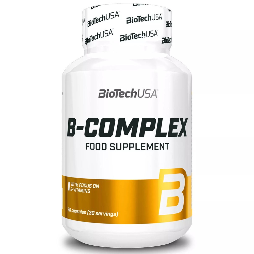 B-COMPLEX 60-240 capsules – 12 vitamins 4 minerals 3 herbs Gluten & Lactose-free