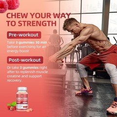 Creatine Monohydrate Gummies – Increase Strength and Build Muscle