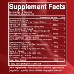 ULTRA TESTOSTERONE booster Performance Blend Capsules -Male Enhancer Muscle Gain