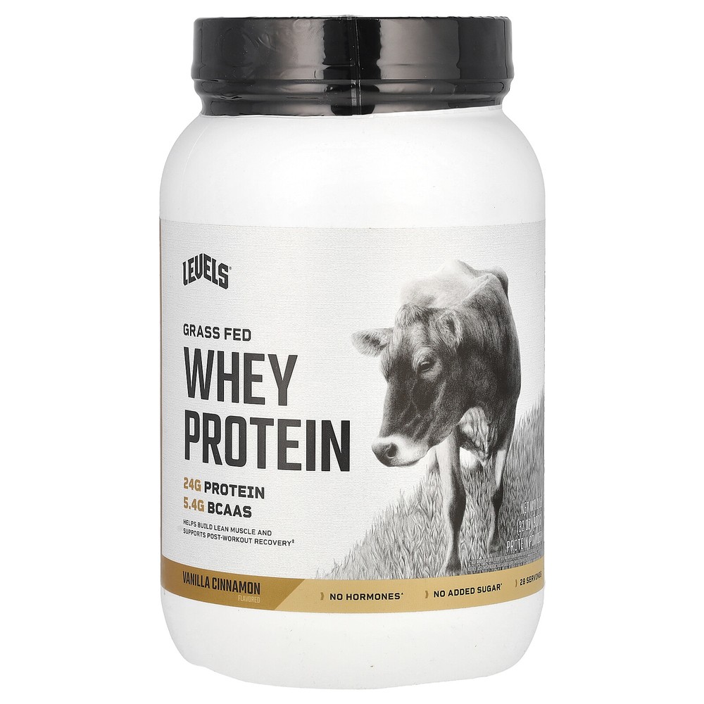 Grass Fed Whey Protein Powder, Vanilla Cinnamon, 2 lb (907 g)