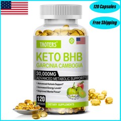 Keto BHB Diet Pills,Weight Loss,Fat Burner,Appetite Suppressant Supplement,Detox