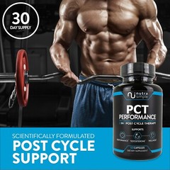 Testosterone Booster, Estrogen Blocker, Liver Support Supplement, Natural PCT