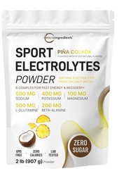 Micro Ingredients Electrolytes Powder, 2 lbs | 95 Servings | Sugar Free Workout